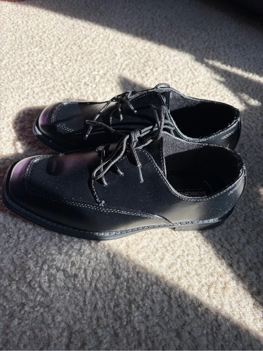 Sonoma Black Kids Lace-Up Dress Shoes